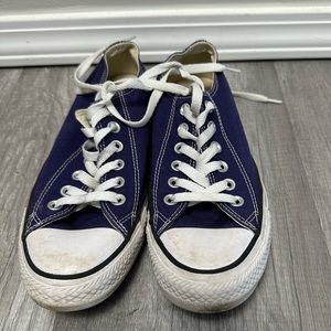 Converse All Star blue shoes, size 7
